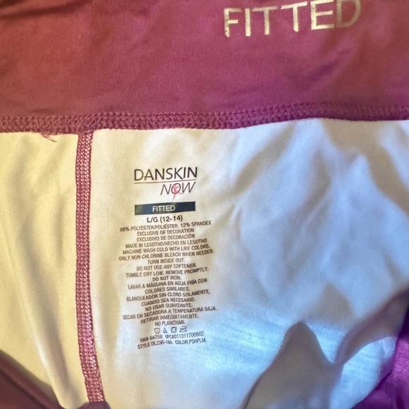 Danskin Now Pink Tie-Dye Leggings - Picture 3 of 3